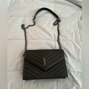Black Chevron Crossbody Bag